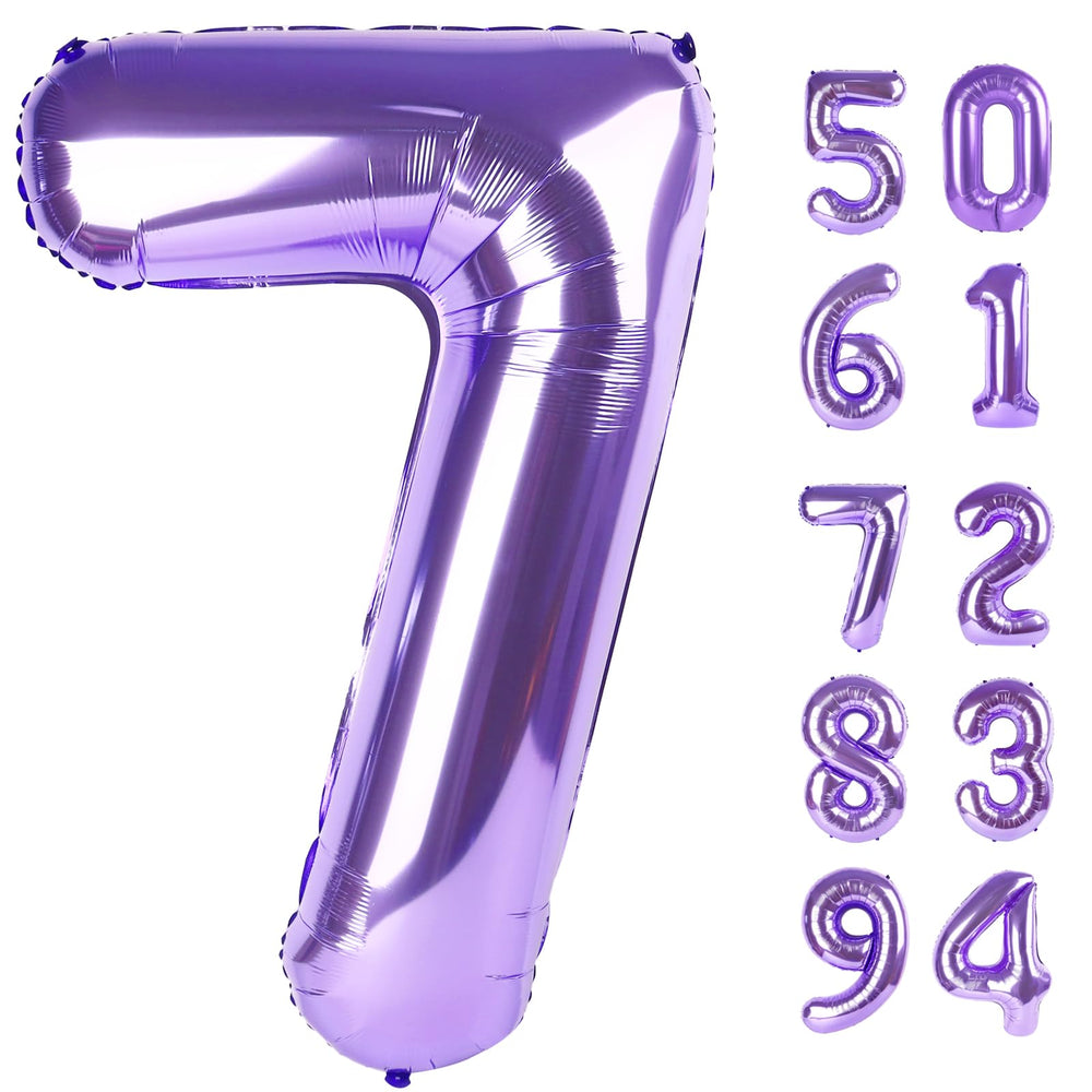 IWERP Purple 7 balloon 40-inch floats for striking birthday backdrops.