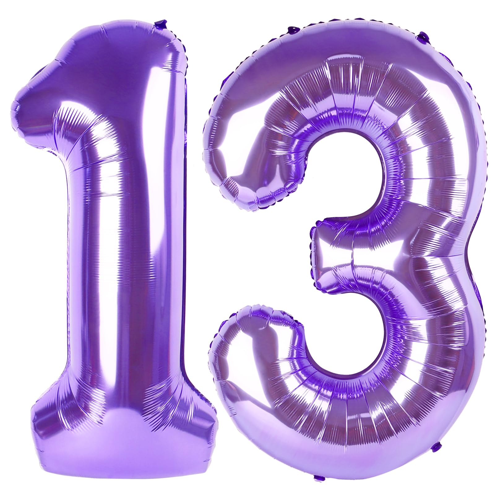 IWERP purple number 13 balloon 40 inch elevates party photos and creates a bold centerpiece.