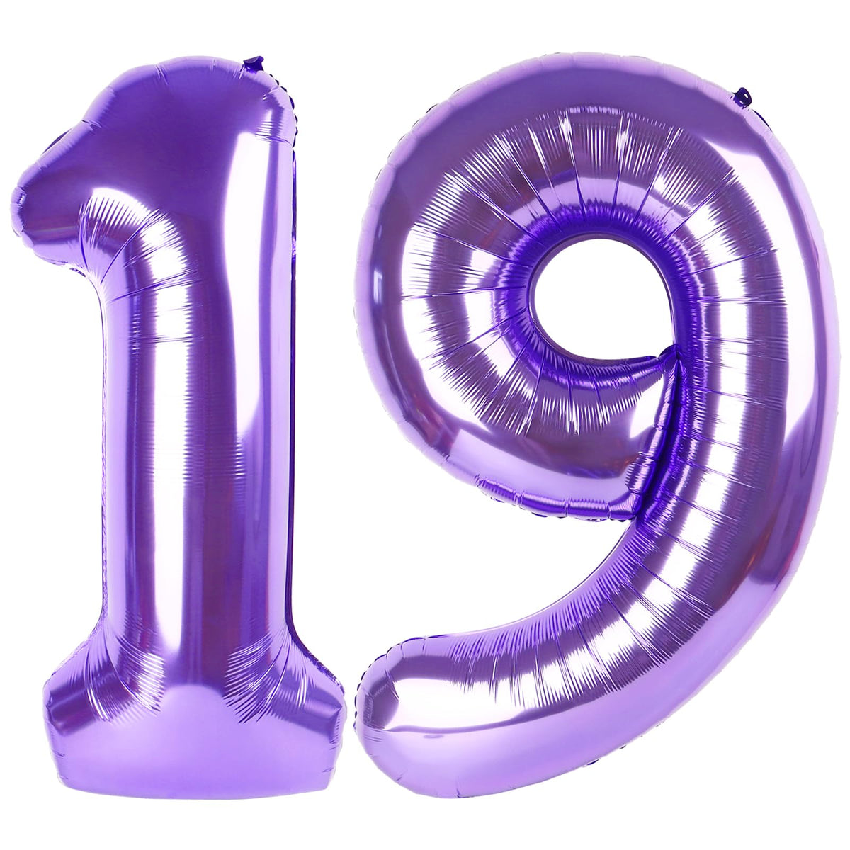 IWERP purple number 19 balloon 40 inch backdrop for birthday photos.