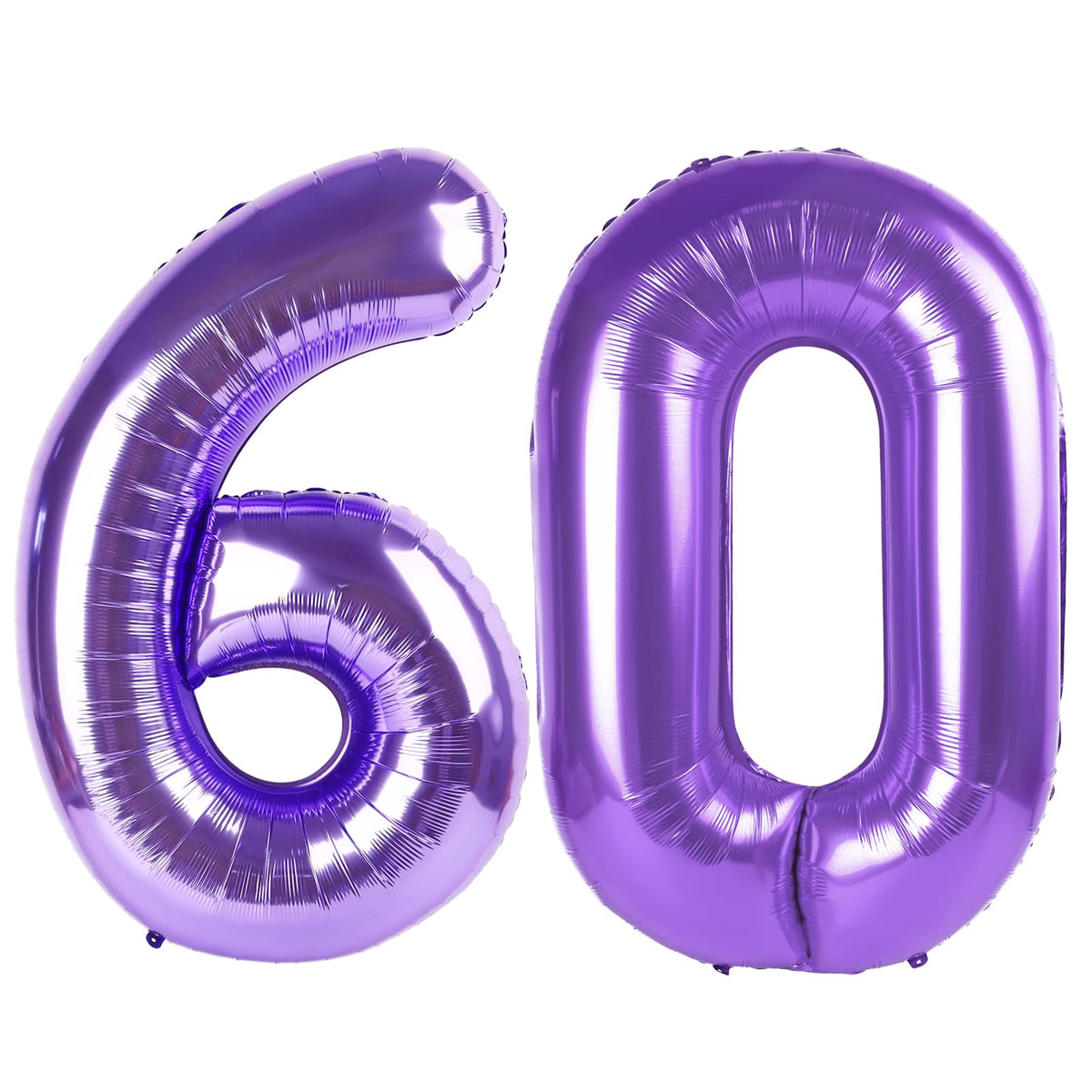 IWERP purple number 60 balloon 40 inch creates dramatic milestone photos