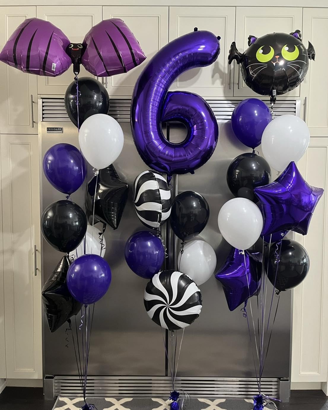 IWERP Purple Number Balloon 40 Inch with other purple decor for cohesive styling