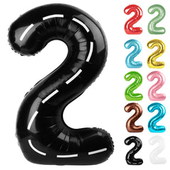 IWERP race car number 2 balloon 40-inch front view for striking backdrops.