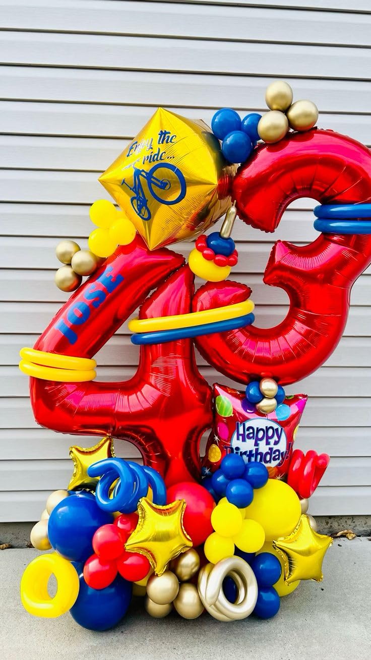 IWERP 40-inch red 3-balloon ready to wow guests.