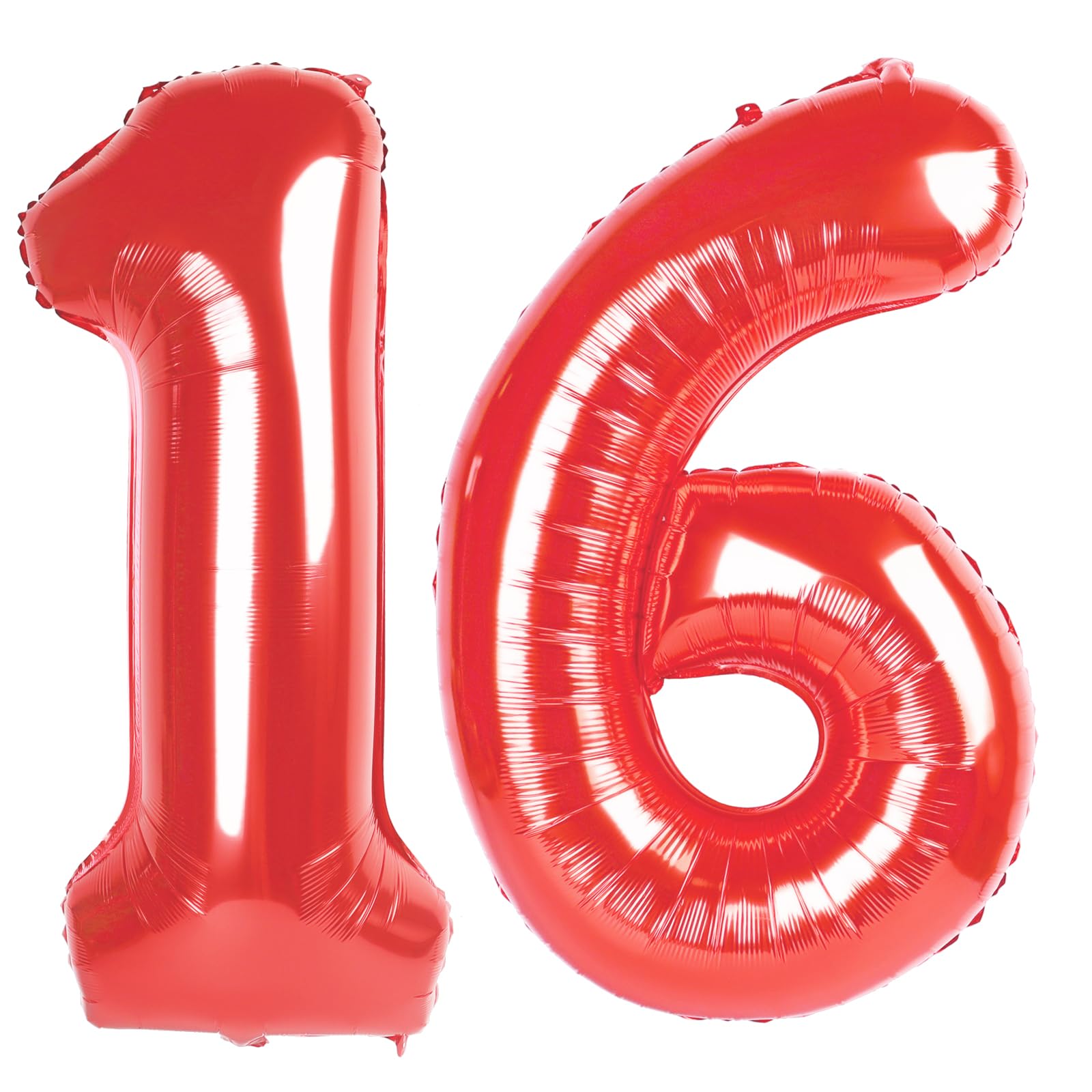 IWERP Red Number 16 Balloon 40-inch creates a bold birthday photo backdrop.