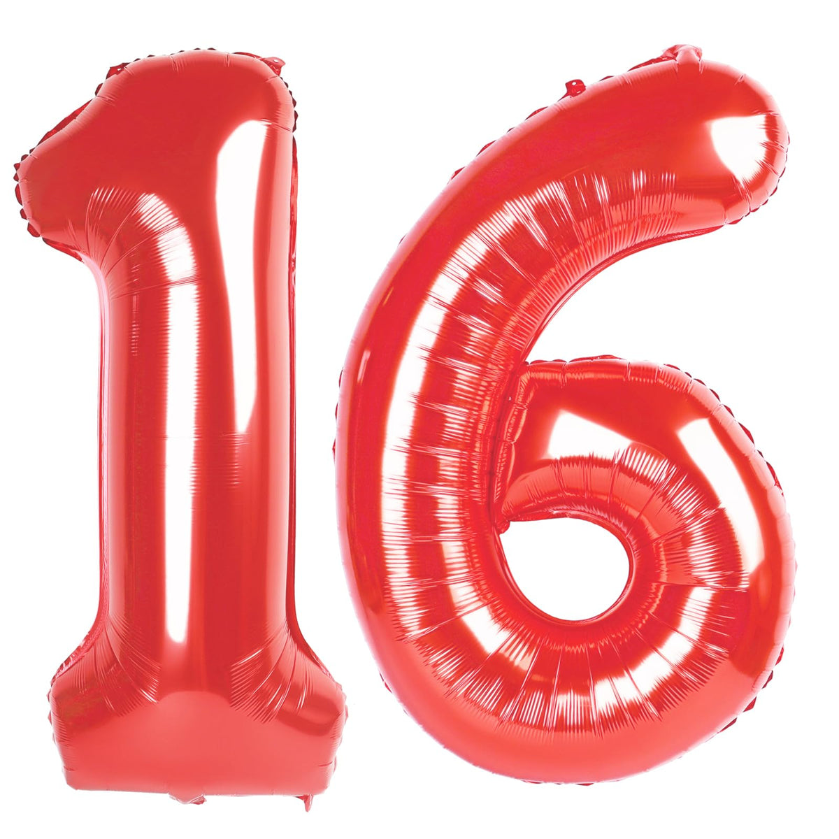 IWERP Red Number 16 Balloon 40-inch creates a bold birthday photo backdrop.