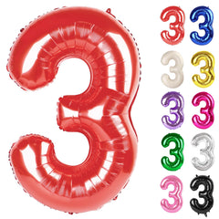 IWERP Red 3 Balloon 40-inch focal point for photos at a birthday party