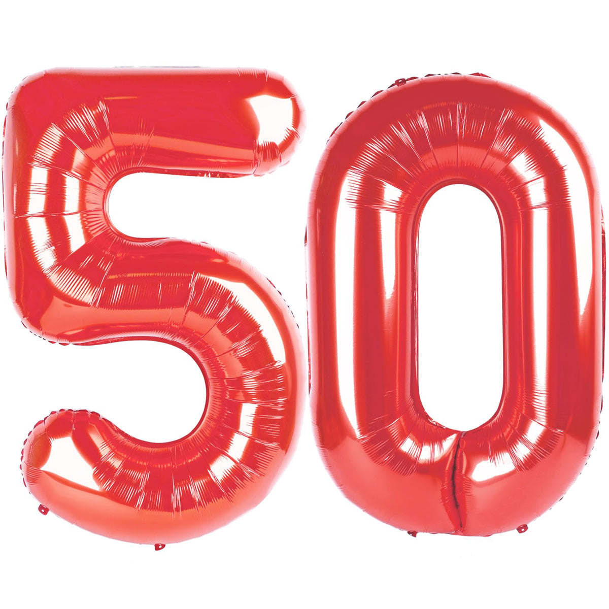 IWERP red number 50 balloon 40 inch as bold photo backdrop for milestones
