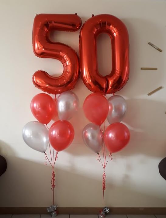 IWERP red number balloon 60, versatile prop for photos and decor