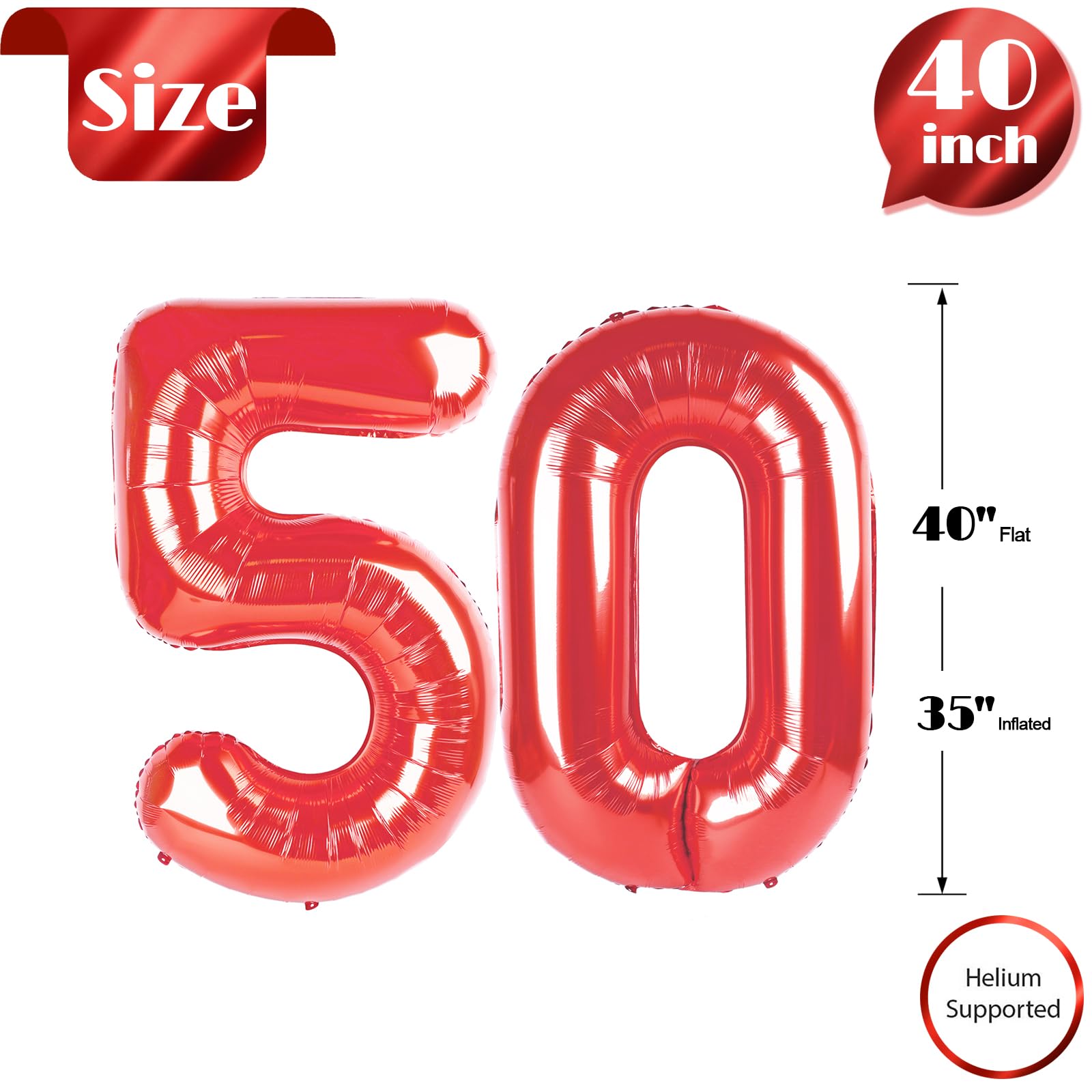 IWERP red number balloon creates striking centerpiece for photos