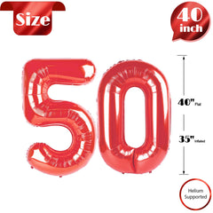 IWERP red number balloon creates striking centerpiece for photos