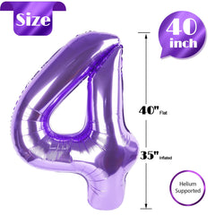 IWERP regal purple balloon close-up conveys luxury and premium finish.