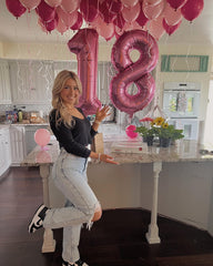 IWERP reusable pink foil balloon supports long-lasting celebration vibes