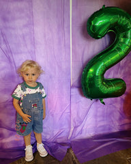 IWERP reusable green number 5 balloon for long-lasting decor.