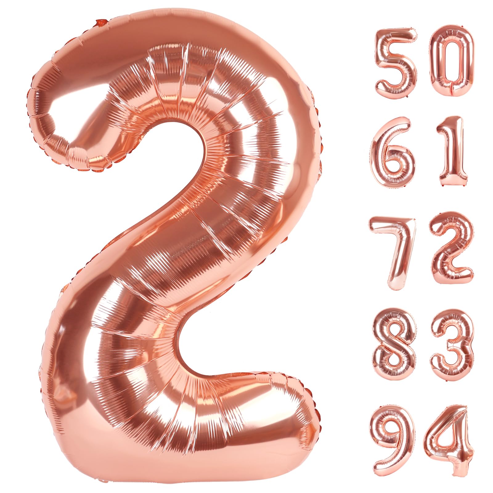 IWERP Rose Gold 2 balloon 40-inch centerpiece for photoshoots and party backdrops