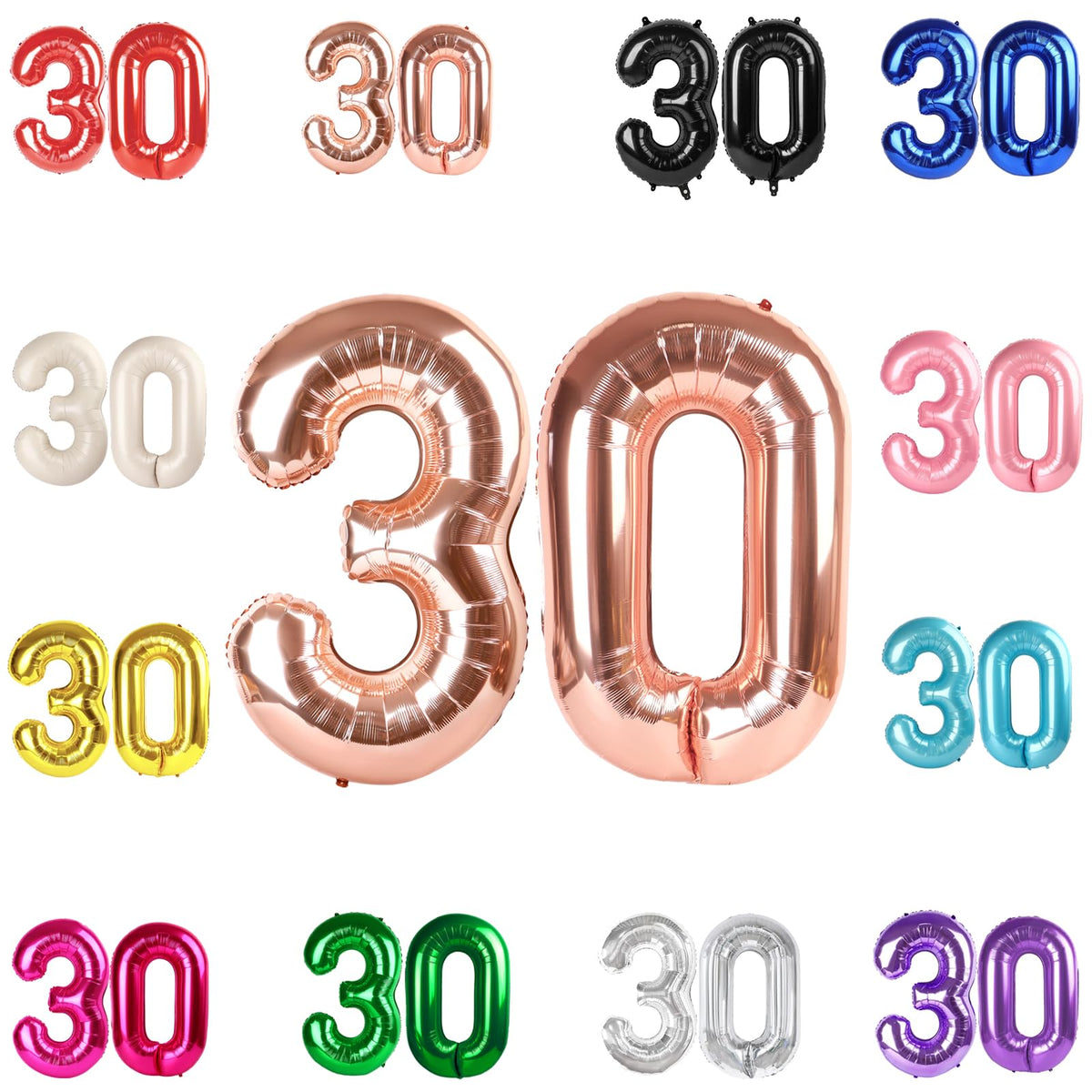 IWERP rose gold 30 balloon 40-inch centerpiece for striking party photos