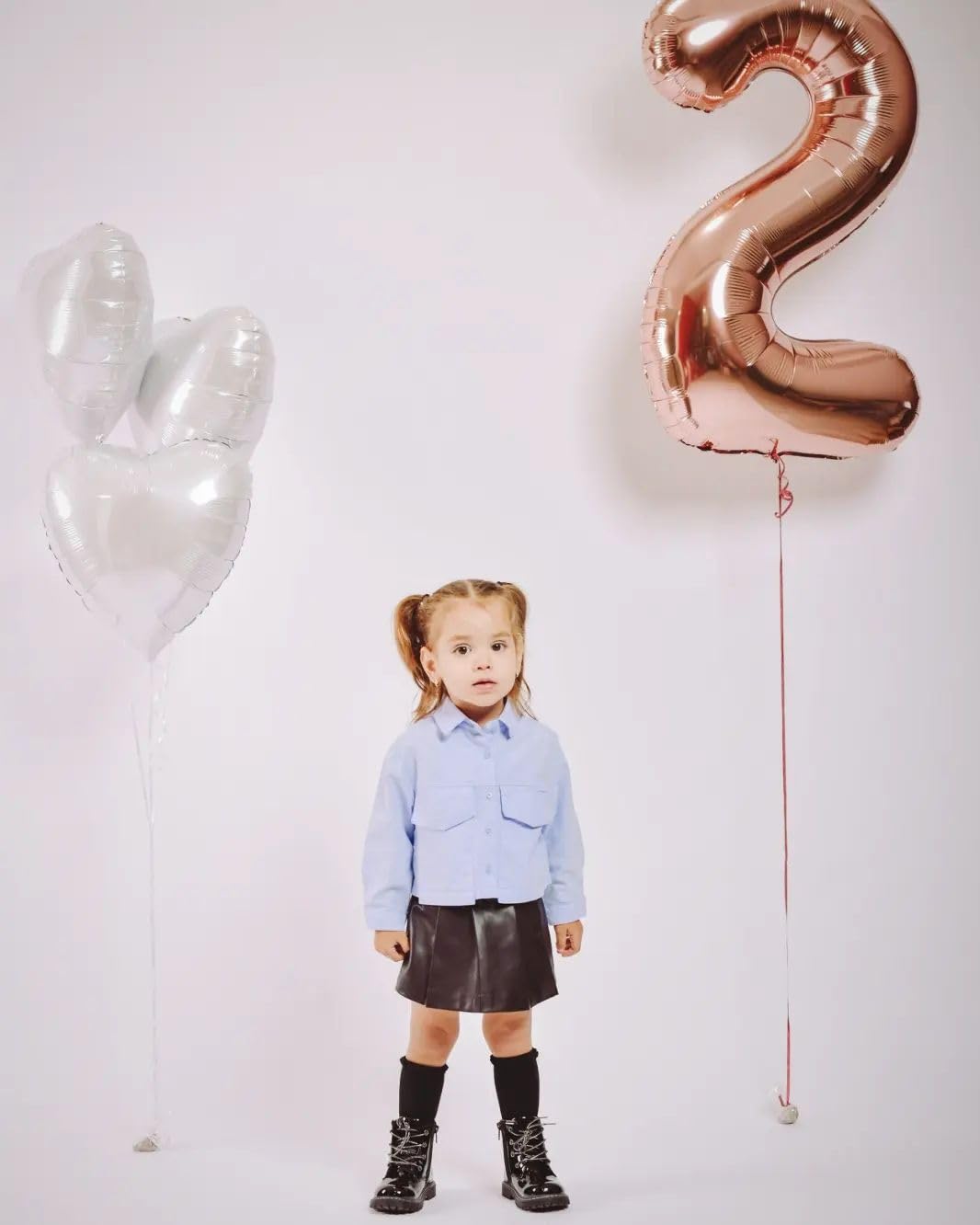 IWERP 40-inch rose gold number 2 balloon bright focal point