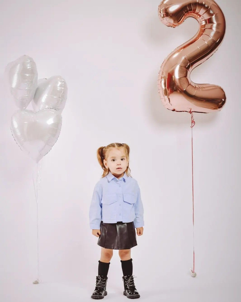 IWERP 40-inch rose gold number 2 balloon bright focal point