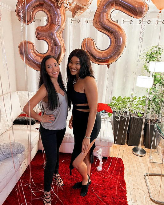 IWERP rose gold 40th birthday decor for photo-ready backdrops.