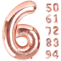 IWERP Rose Gold 6 Balloon 40 inch serves as a stunning photo backdrop.