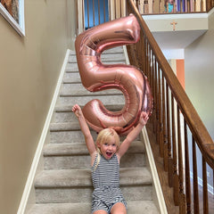 IWERP Rose Gold 7 Balloon suits all ages for stylish birthdays.