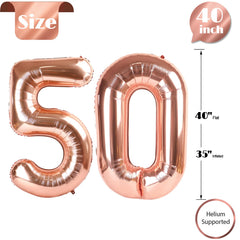 IWERP rose gold balloon closeup highlights shimmer and premium finish