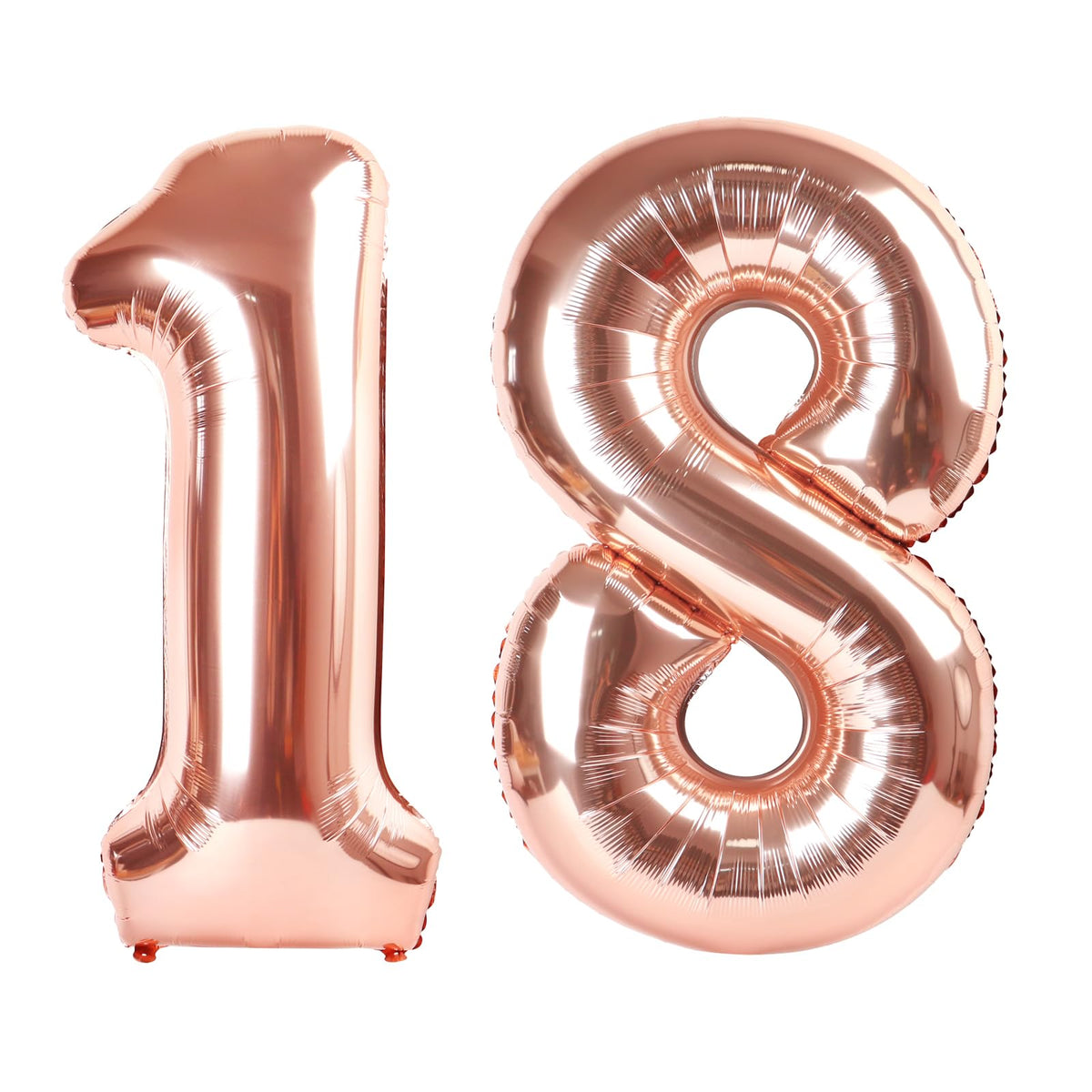 IWERP rose gold 40-inch number 18 balloon, ideal centerpiece for birthday photos.