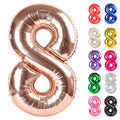 IWERP Rose Gold Number 8 Balloon 40 Inch adds a focal point for photos.
