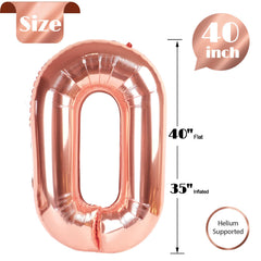IWERP Rose Gold Thirty Number Balloon adds elegant milestone accents.