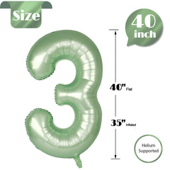 IWERP Sage Green 3-balloon set serves as a versatile prop for entrances and stage areas.
