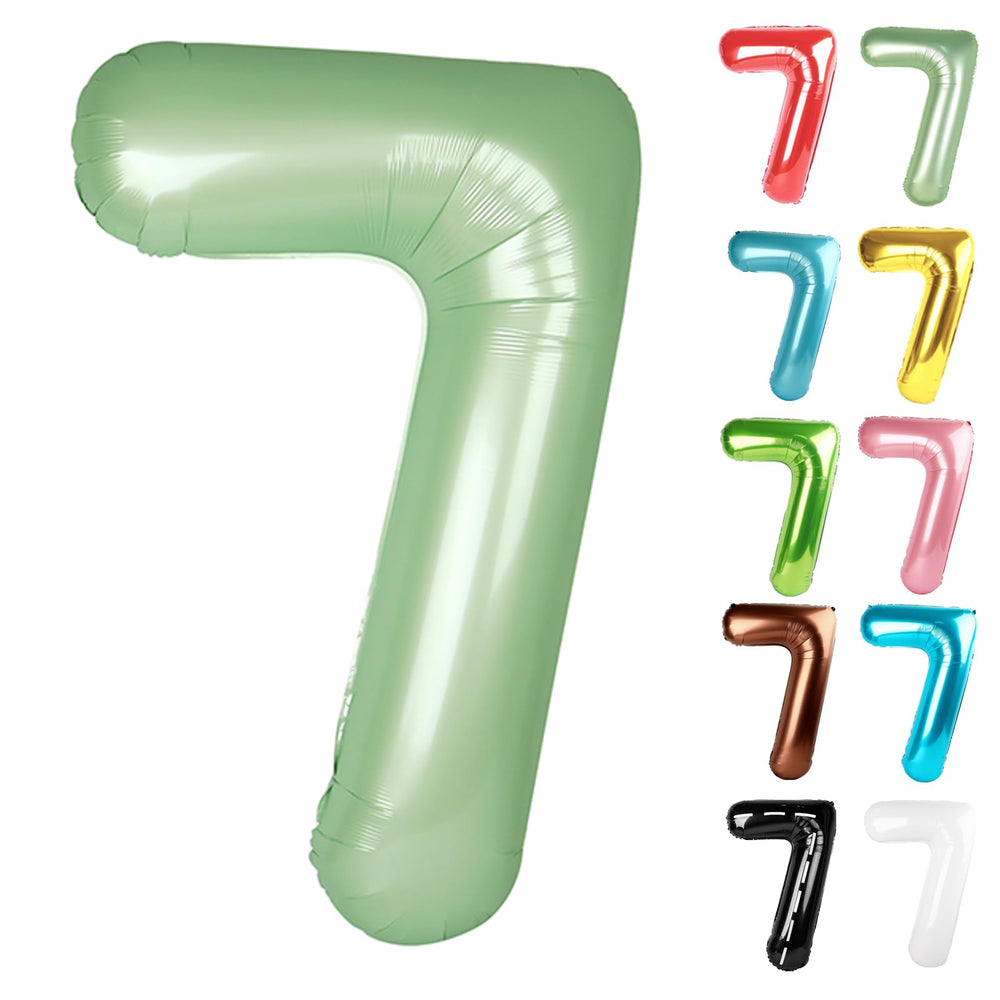 IWERP Sage Green 40-Inch 7 Balloon enhances photos with a bold focal point