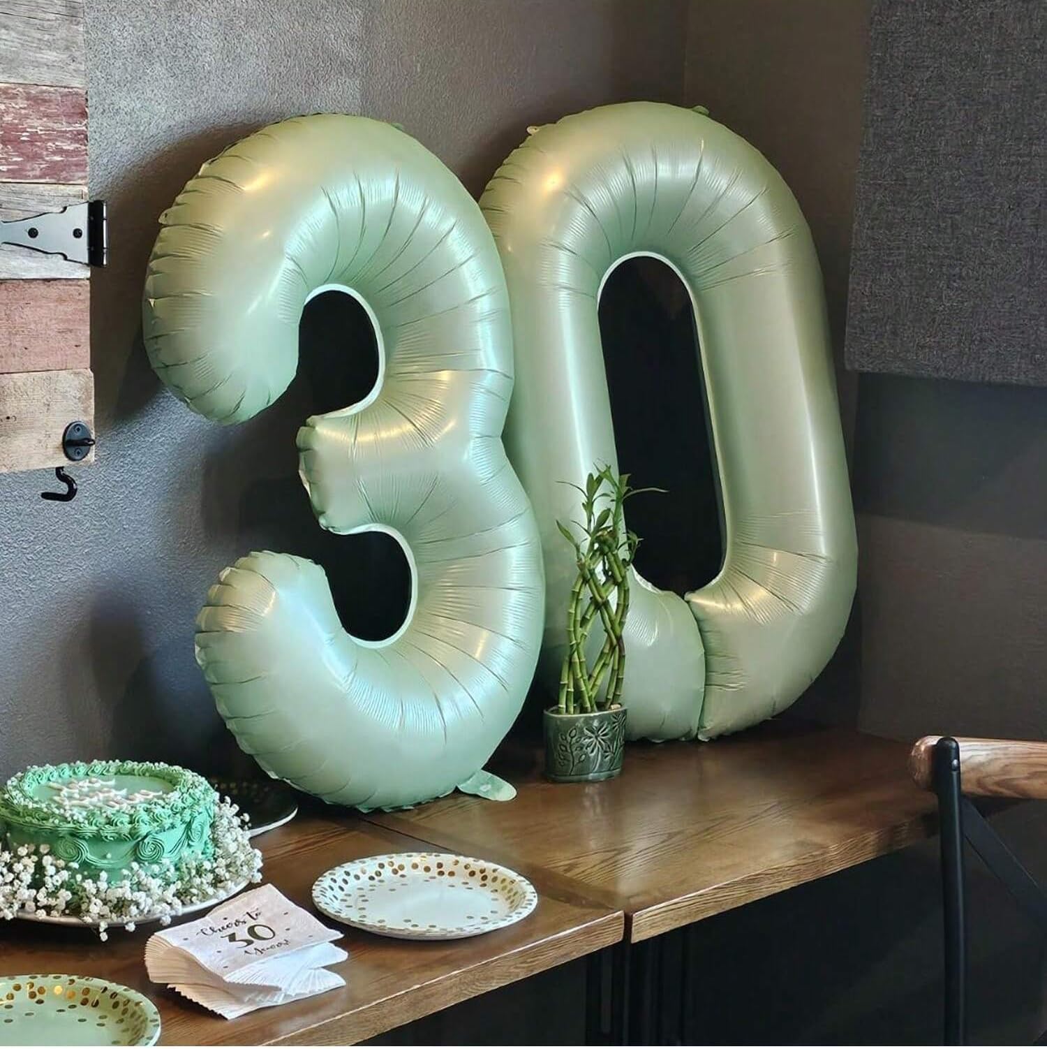 IWERP Sage Green balloon made from durable material for long-lasting decor.