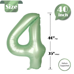 IWERP sage green balloon used as a photo prop for stage and entrance.