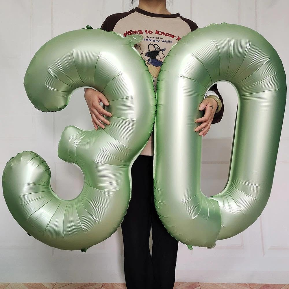 IWERP Sage Green balloon features a self-sealing valve for quick inflation.