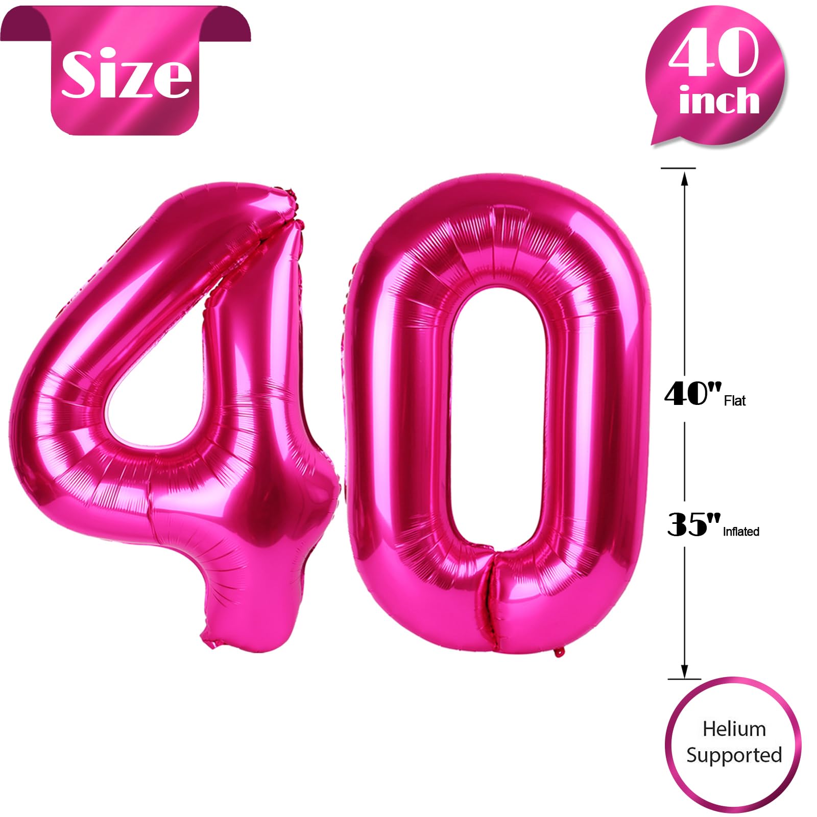 IWERP self-sealing 40 balloon enables easy inflation and reuse.