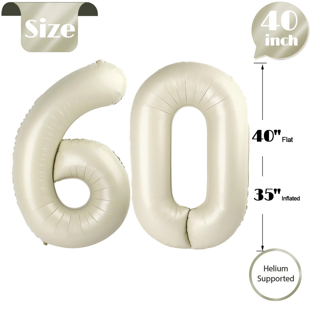 IWERP self-sealing cream birthday balloons simplify inflation and storage.