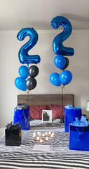 IWERP self-sealing foil number balloon for quick setup.