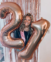 IWERP self-sealing rose gold balloon storage for reuse.