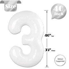IWERP Shimmering white balloon close-up highlights luxe finish