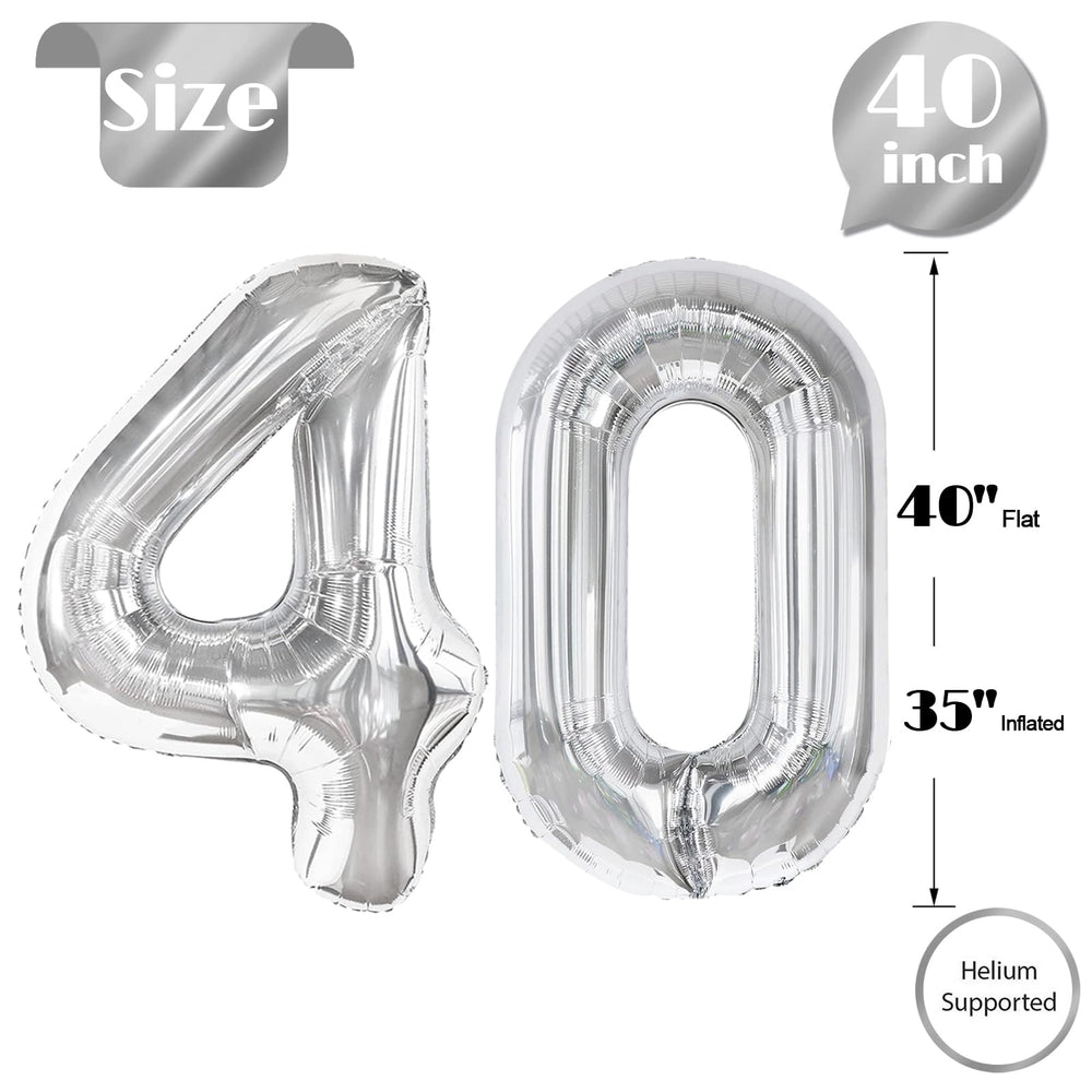 IWERP silver 40-year anniversary balloon highlights milestone moments with luxury