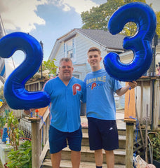 IWERP snap-ready blue 30 balloon as a versatile photo prop