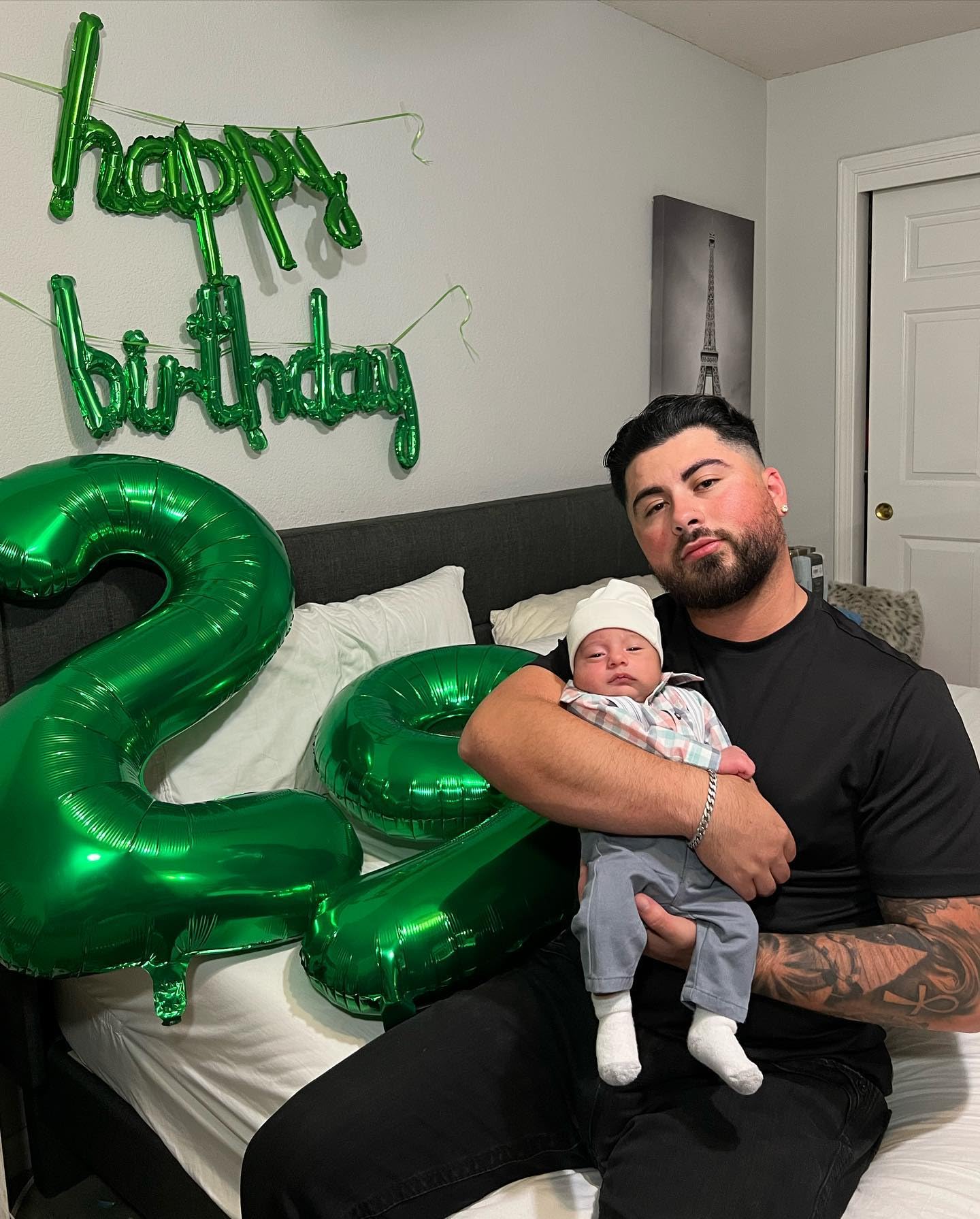 IWERP green birthday decor for matching St. Patrick's or birthday celebrations.