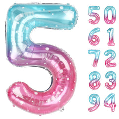 IWERP Starry Sky 5 Balloon 40 inch centerpiece for birthday photos.