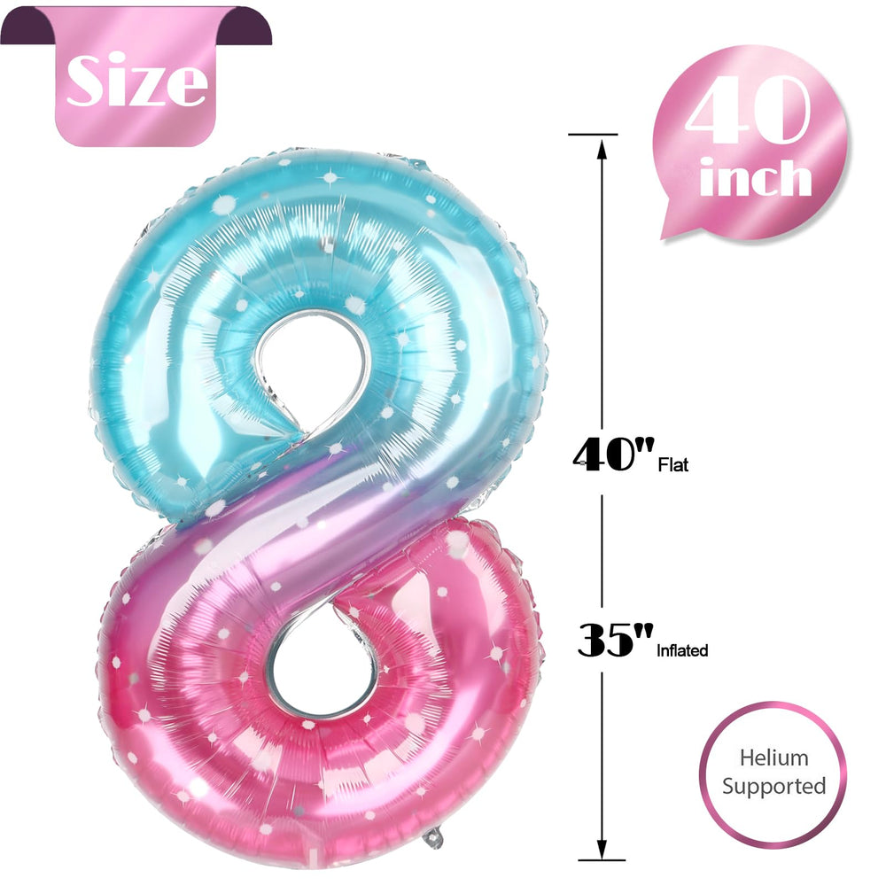 IWERP Starry Sky 8 Balloon close up foil, showcases radiant shine.