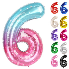 IWERP Starry Sky number 6 40-inch balloon creates a bold focal point for photos.