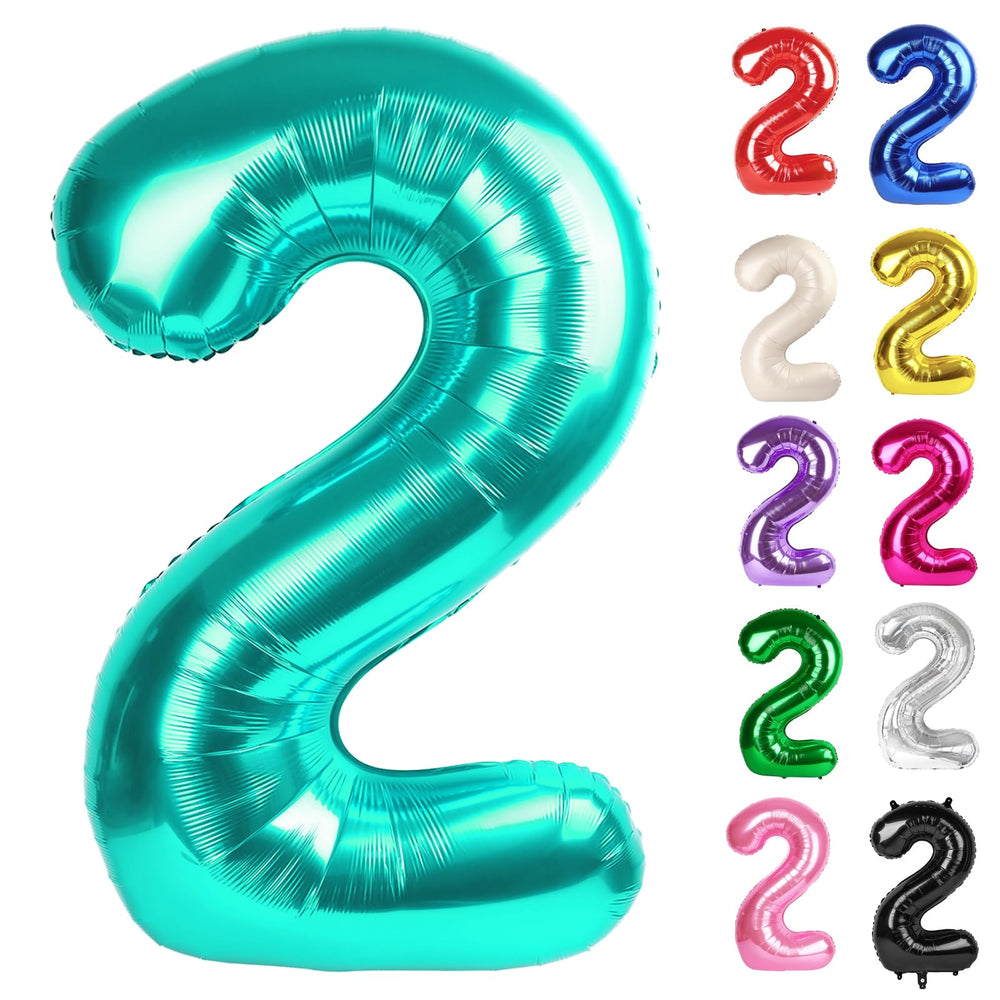 IWERP Teal 2 balloon 40-inch centerpiece for vibrant party photos