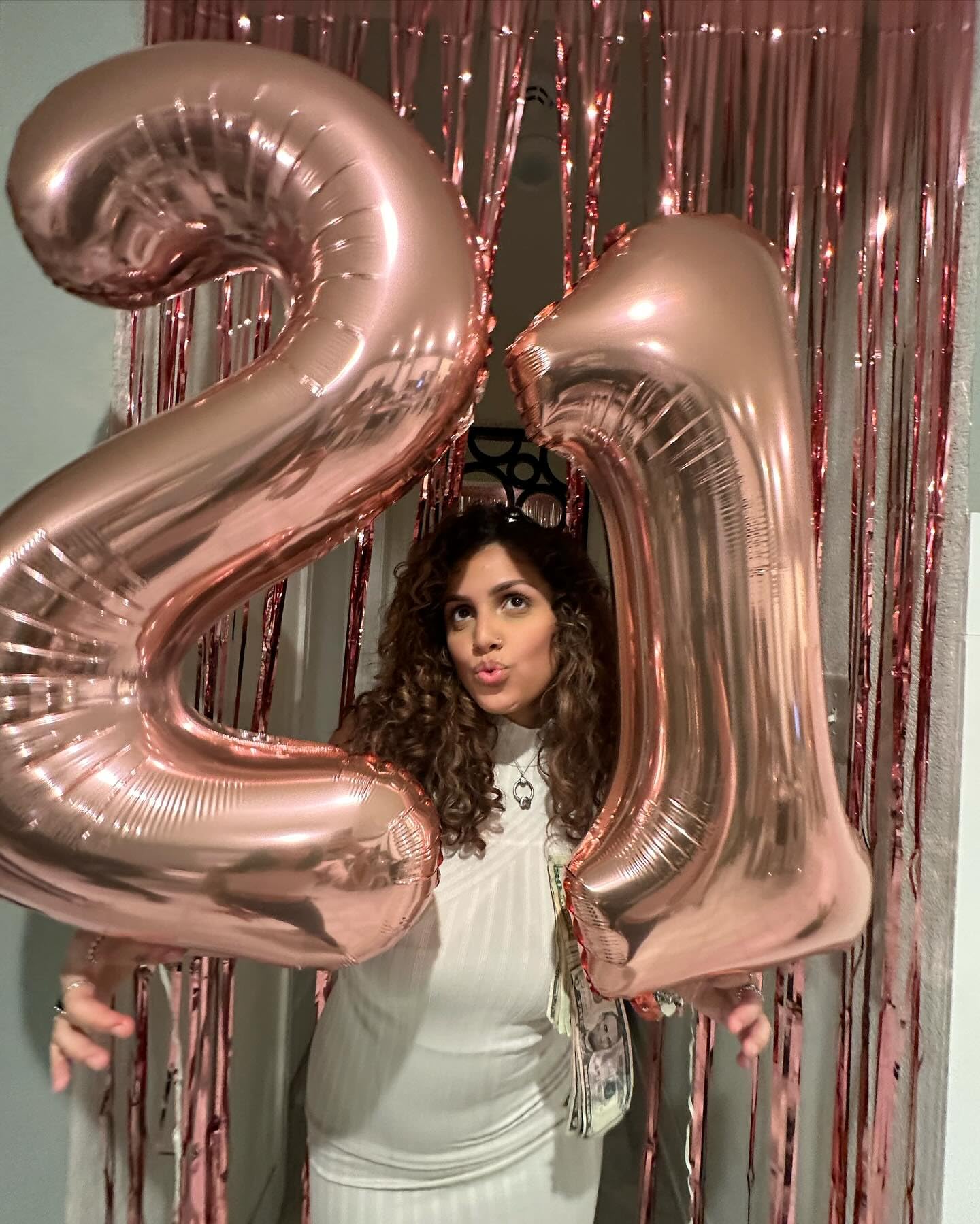 IWERP two-set rose gold balloons for dynamic party setup