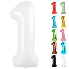 IWERP White Number 1 Balloon 40-Inch as a bold centerpiece and photo focal point.
