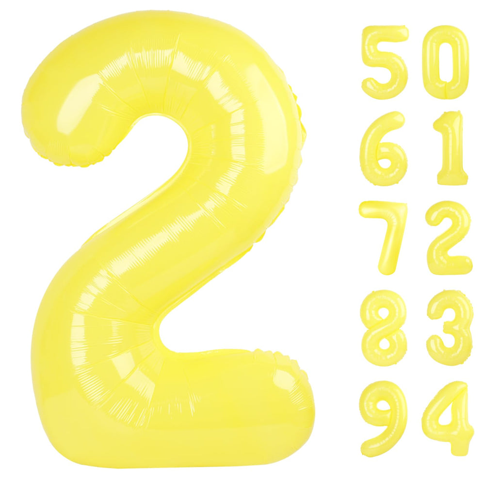 IWERP Yellow 40in number balloon 2 creates a striking photoshoot backdrop.