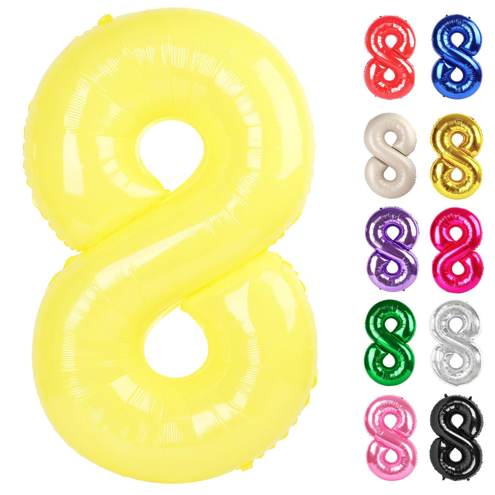 IWERP Yellow 8 balloon 40-inch creates a bold photo backdrop