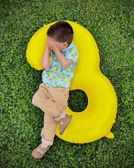 IWERP yellow birthday decor balloon adds a vibrant focal point for photoshoots.